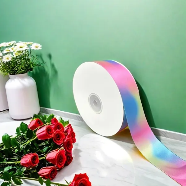 Iridescent Rainbow Decor Ribbon