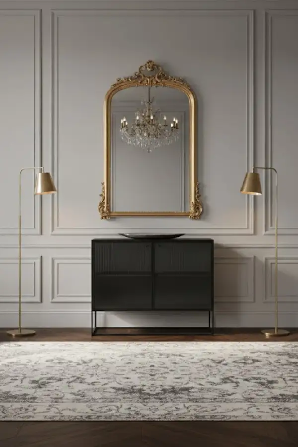 Fluted Glass Sideboard