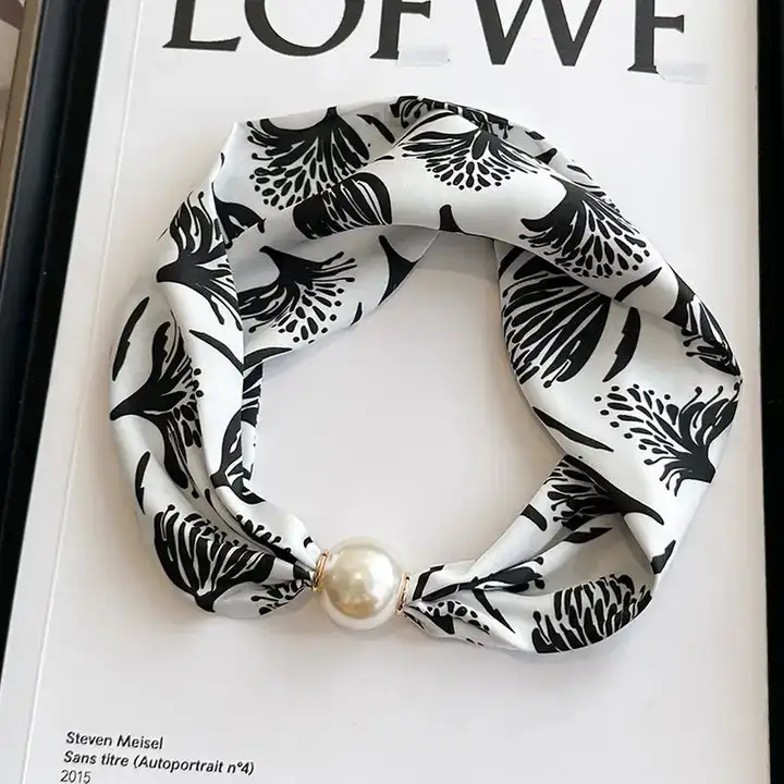 Pearl Silk Statement Necklace