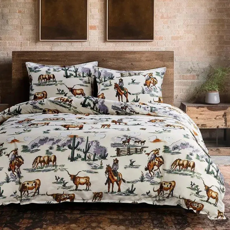 Animal Motif Cotton Duvet Cover Set