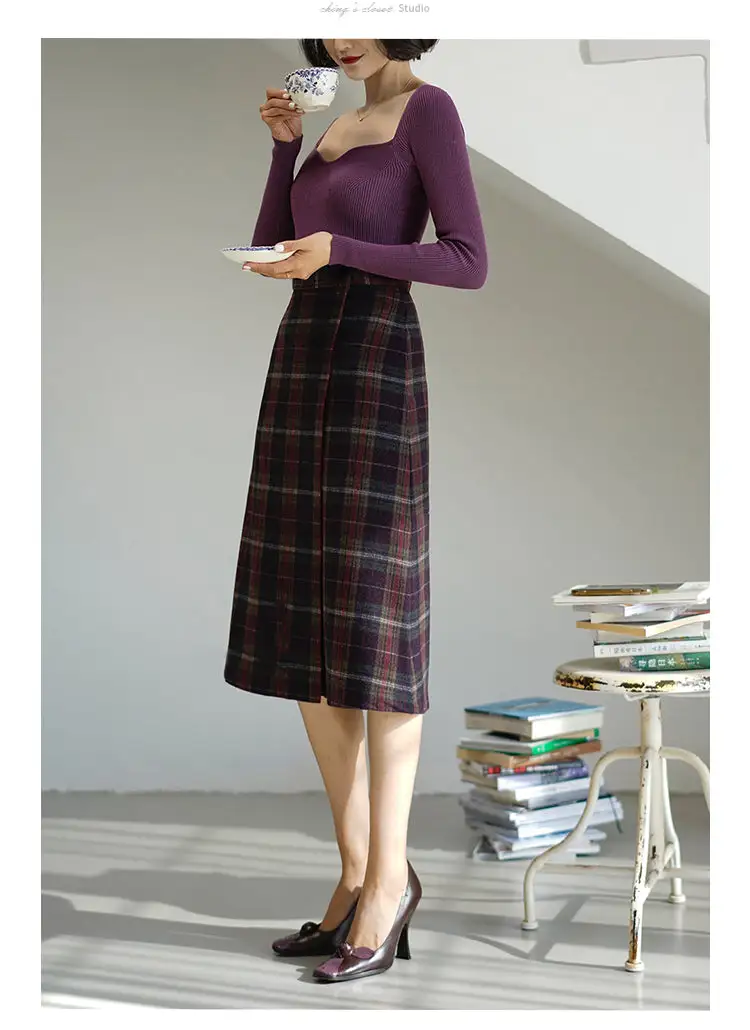 Versatile Utility Everyday Casual Polyester Skirt