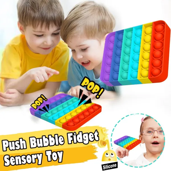 Multicolour Pop it Bubble Fidget Toy