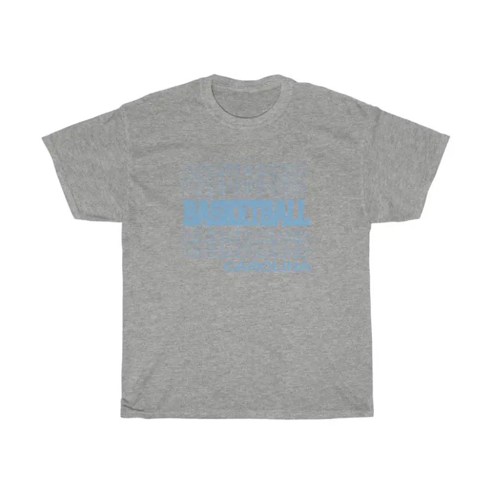 Basketball Carolina in Modern Stacked Lettering