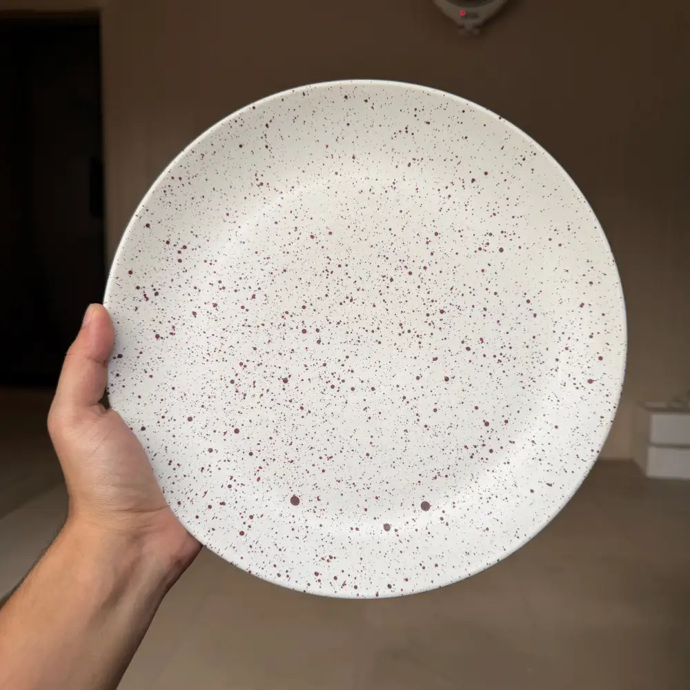 Rimless Ceramic Dining Plate