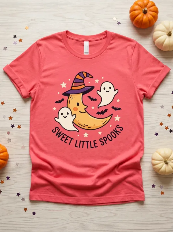 Moon Sweet-Spooks Halloween Graphic T-Shirt