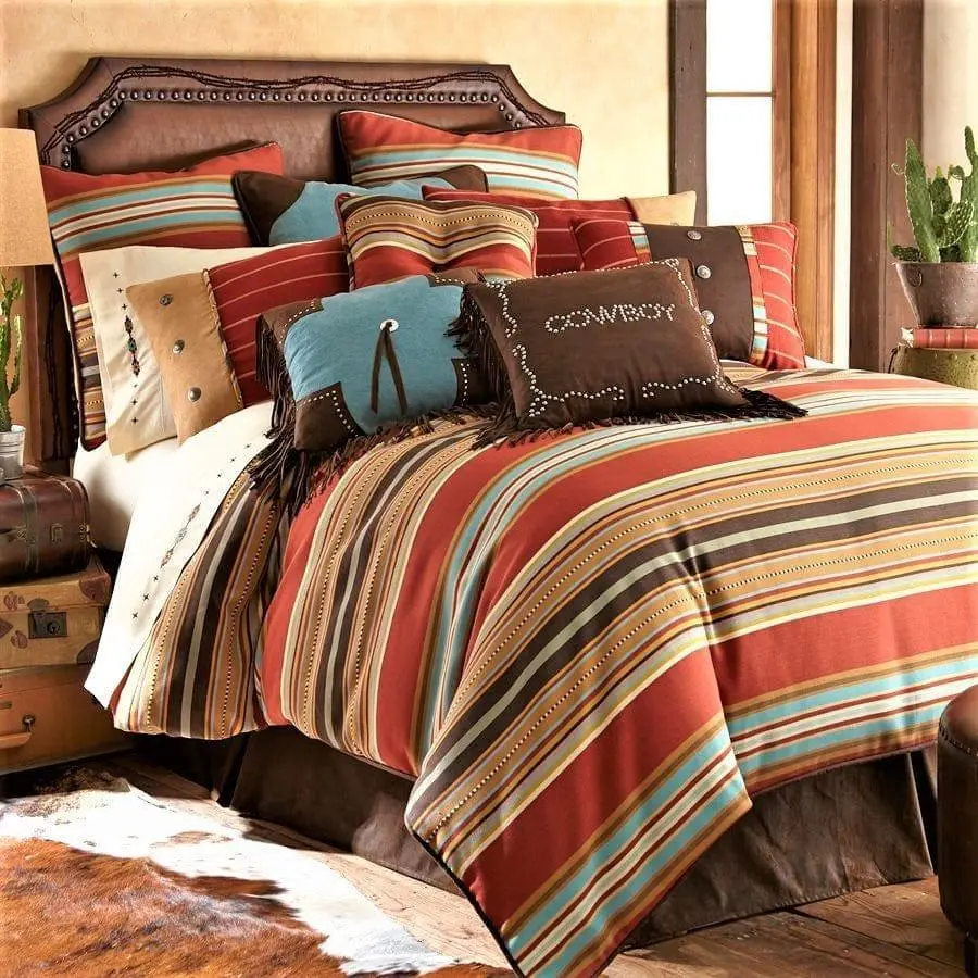 Room Striped Geometric Bedding Set