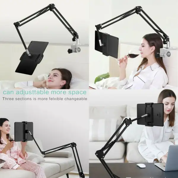 Lazy Arm Bracket for Both Mobiles and Tablets Stand/ Crain Type