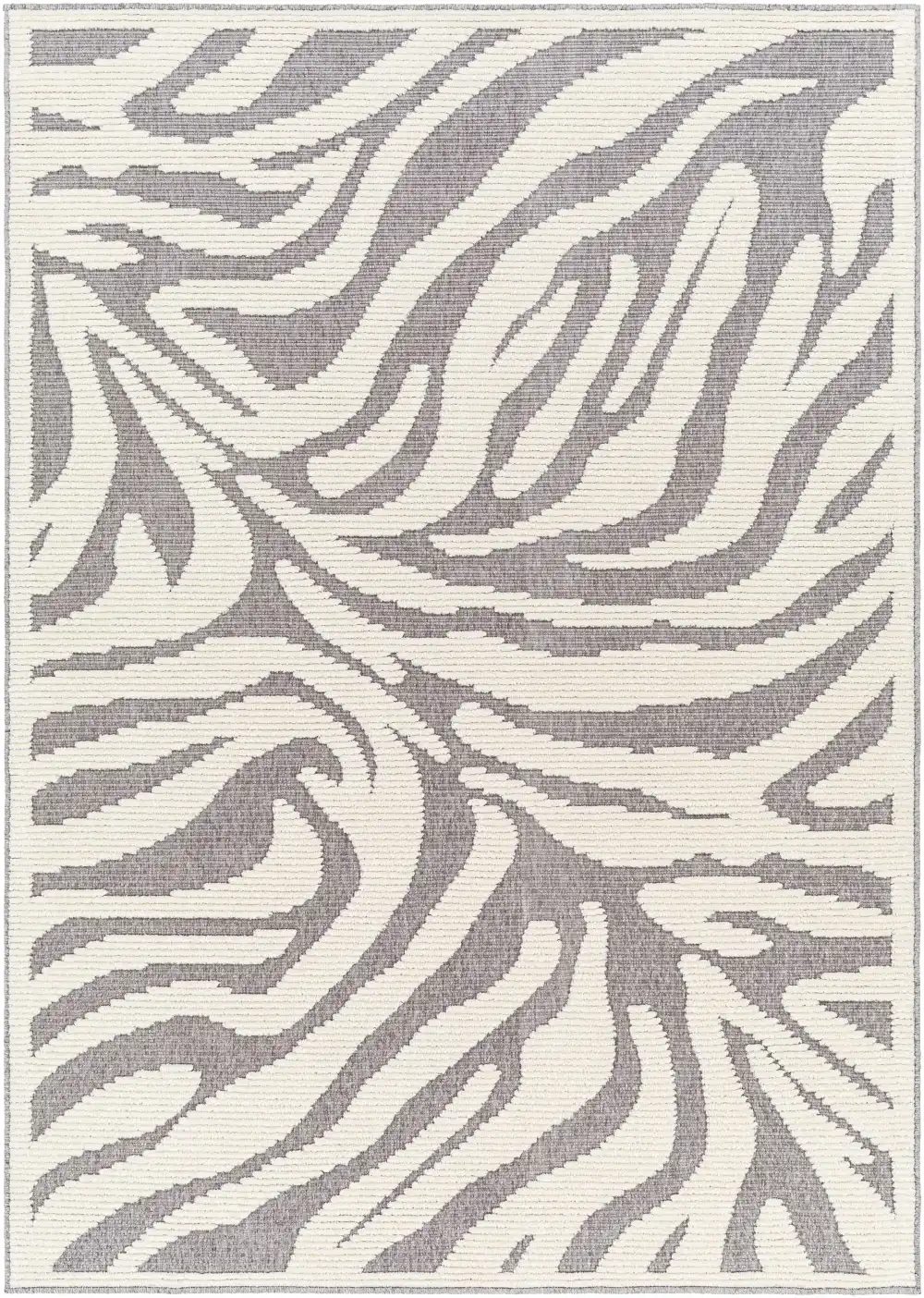 Refined Contemporary Washable Polypropylene Area Rug