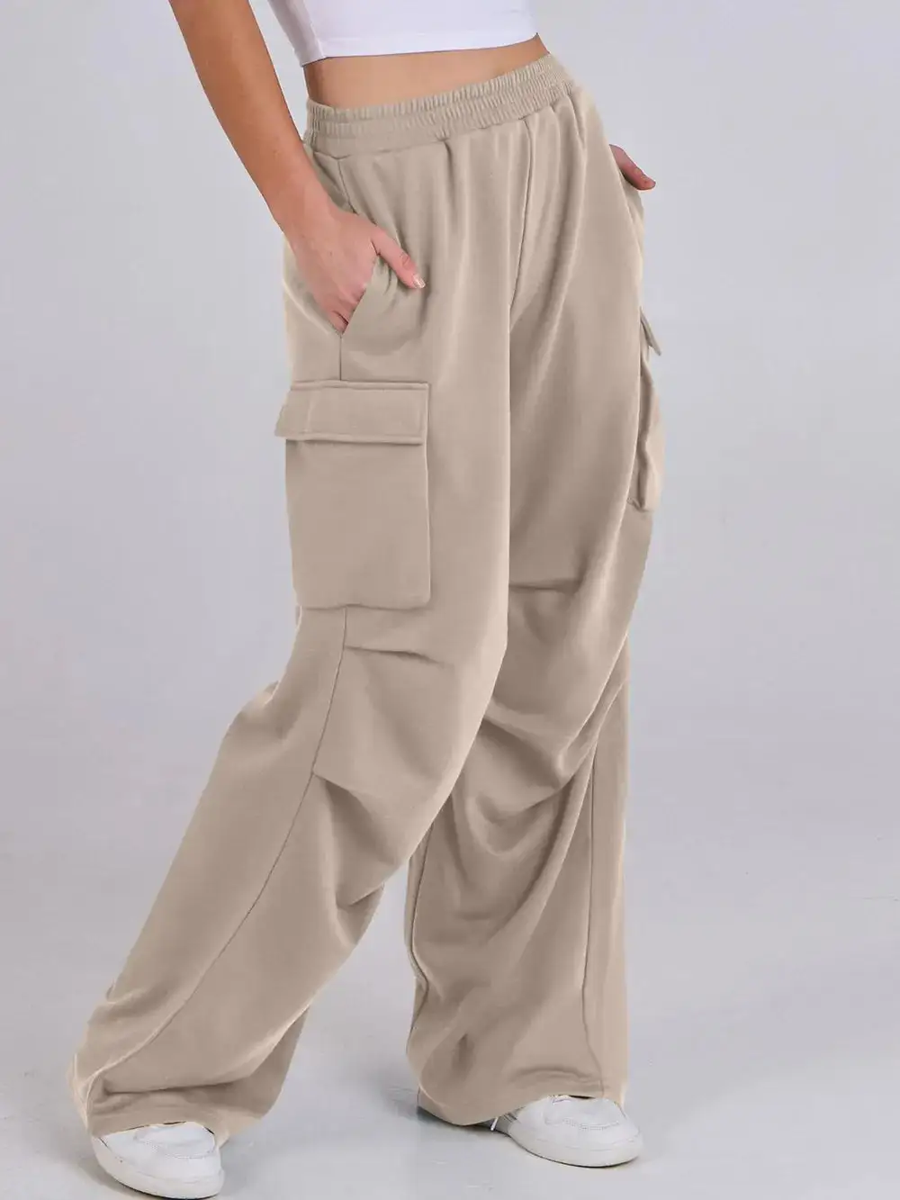 High Waist Wide Leg Pants