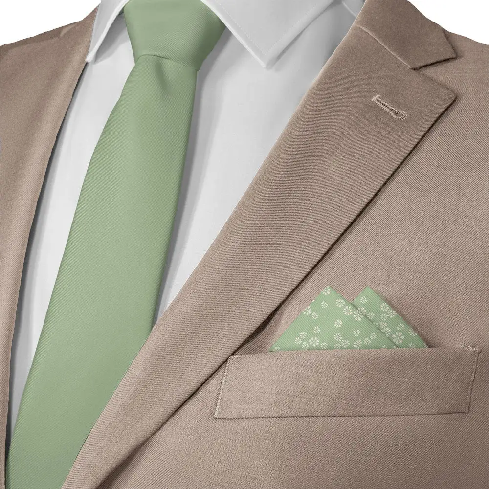 Understated Neat Floral Pocket Square