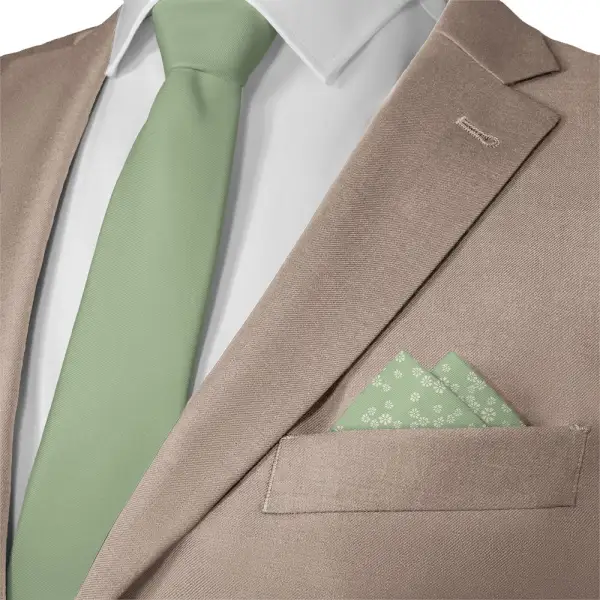 Understated Neat Floral Pocket Square