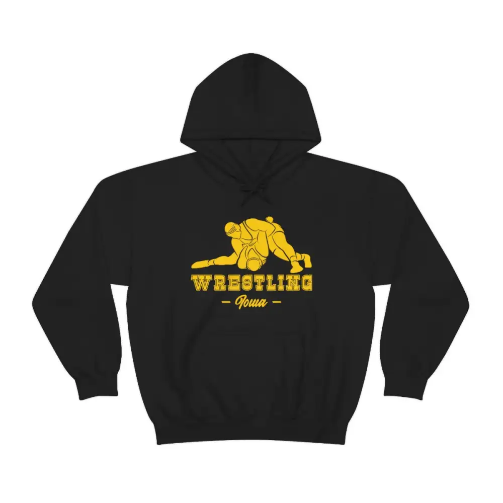 Casual Classic Print Wrestling Graphic Pullover Hoodie