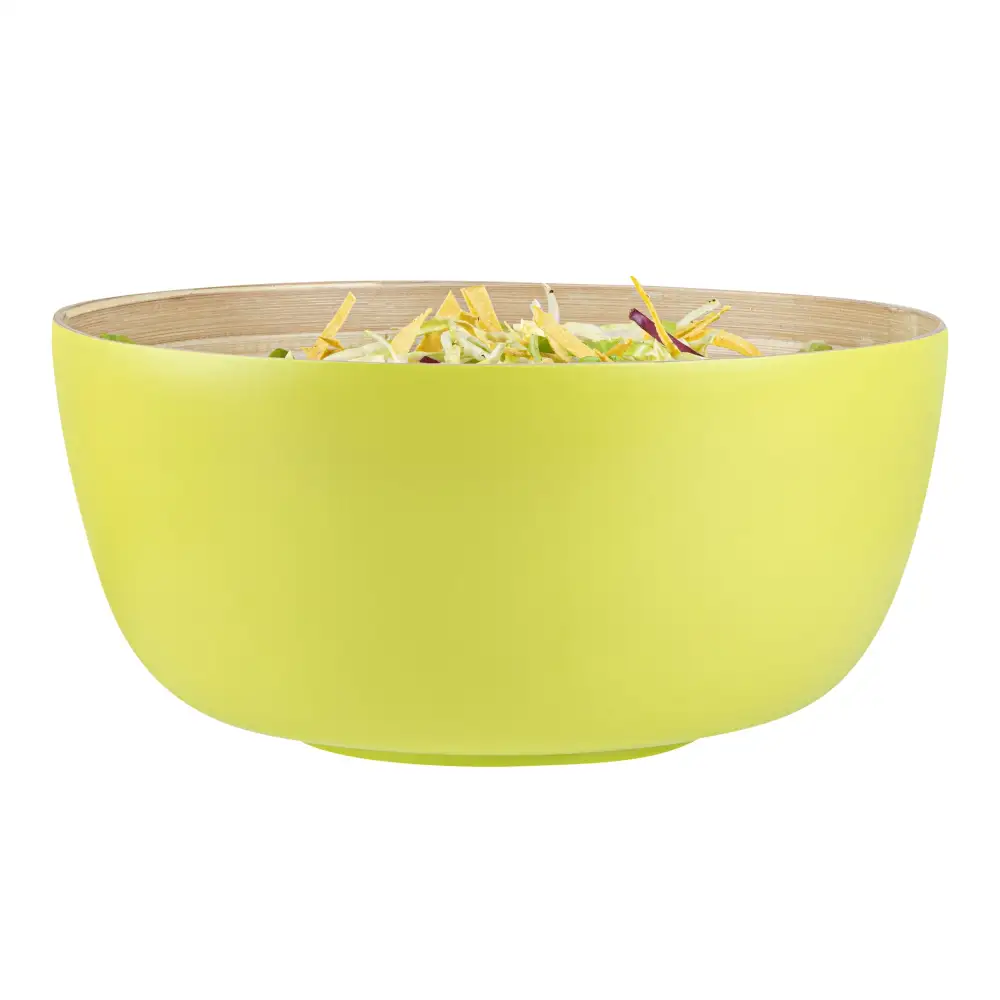 Deep Spun Bamboo Salad Bowl