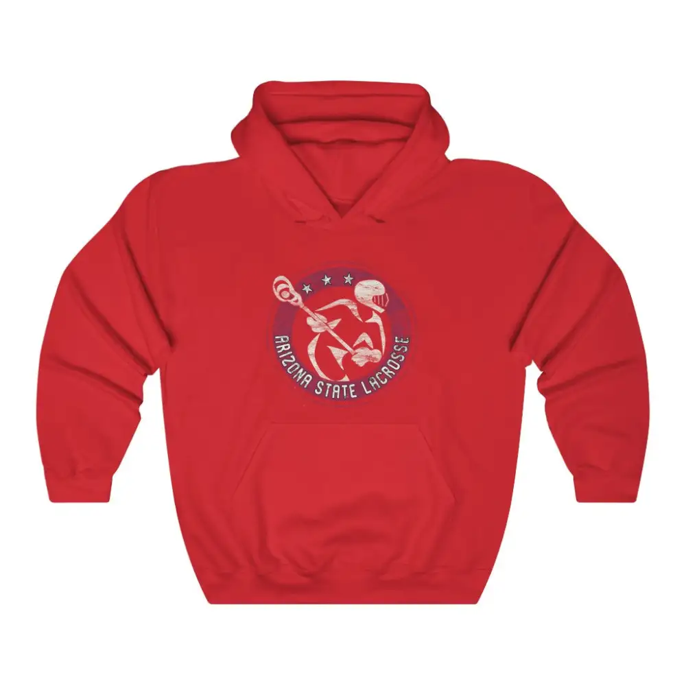 Vintage Player Lacrosse Graphic Pullover Hoodie