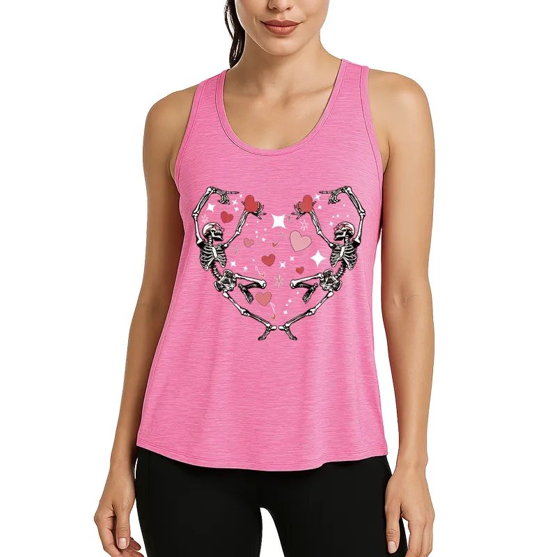 Skeleton Heart Athletic Tank