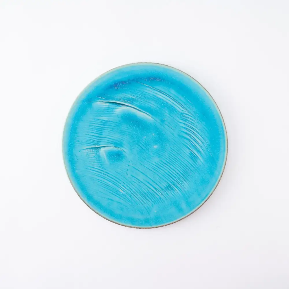 Matte Textured Stoneware Dinner Plate