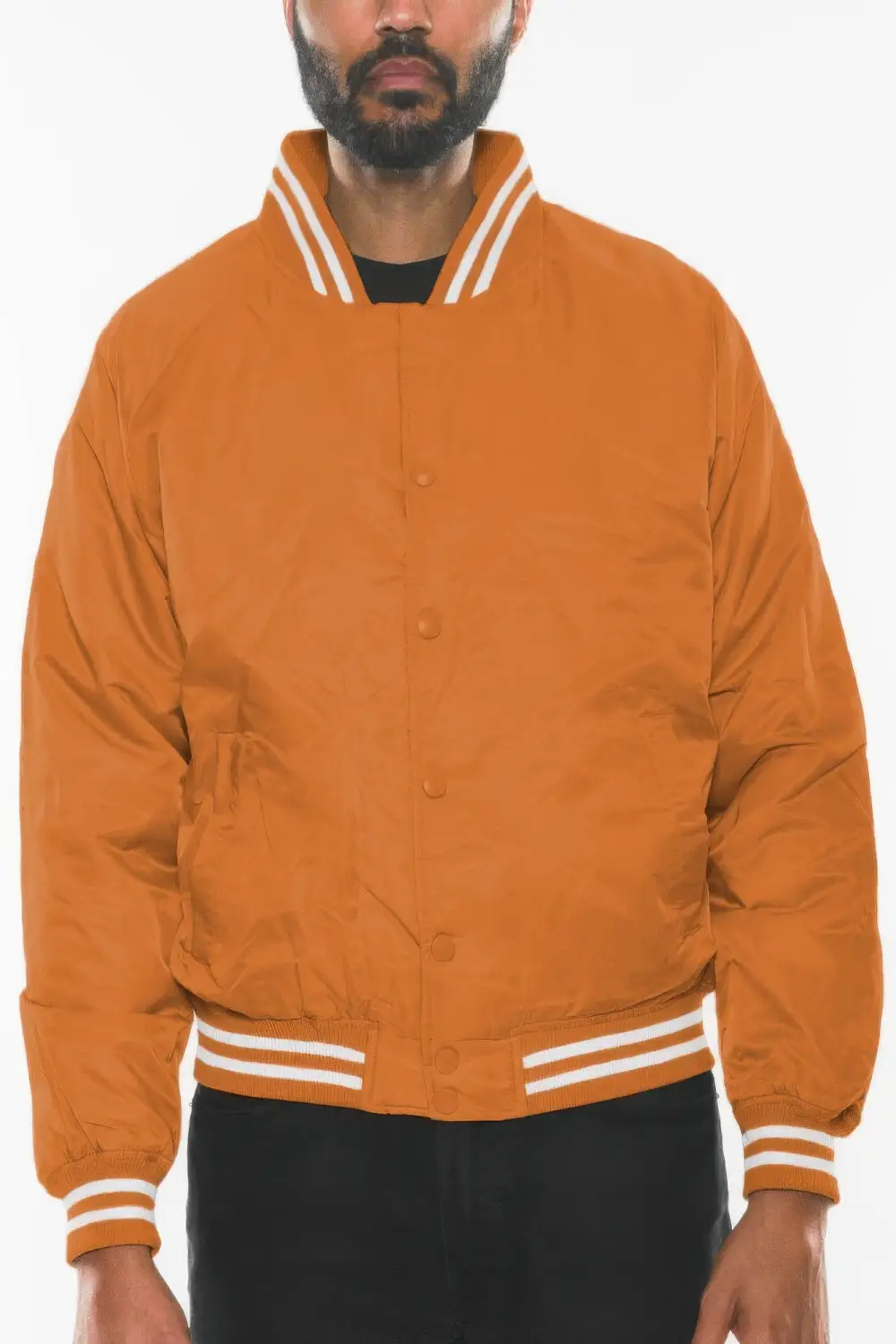 Polyester Windbreaker Winter Bomber Jacket