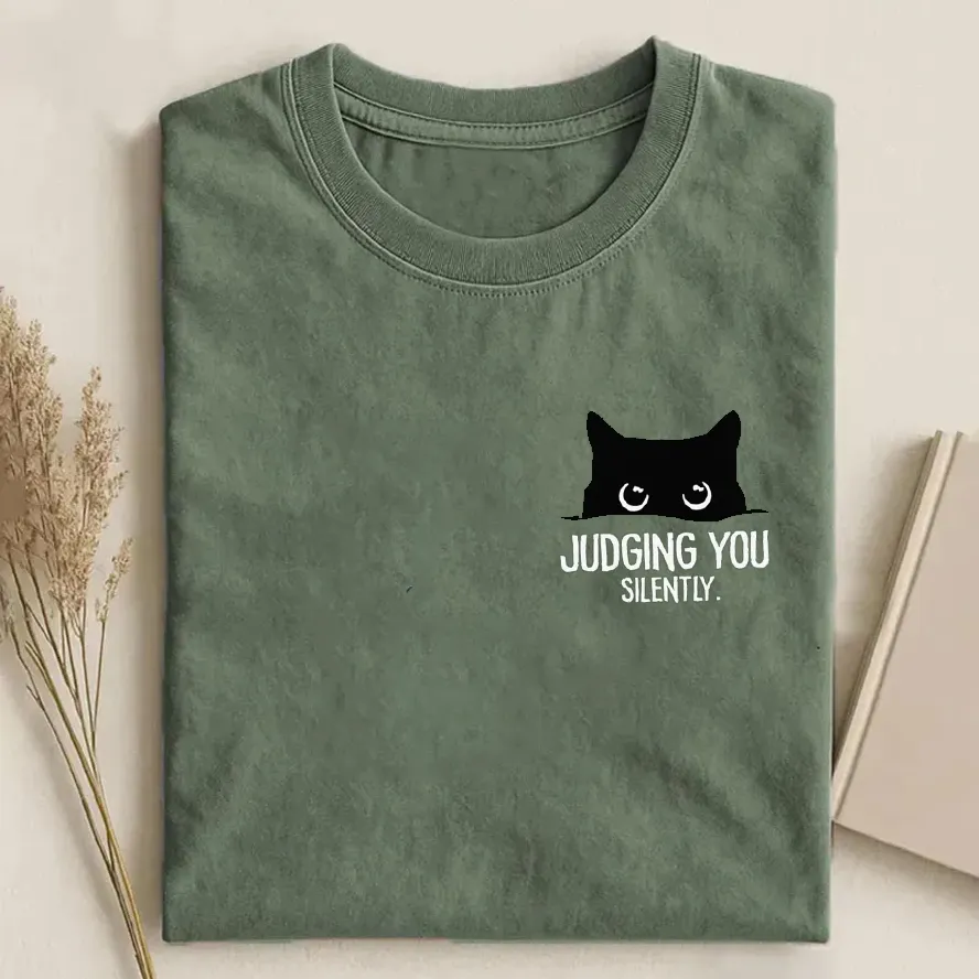 Judging You Silently Cat Tee