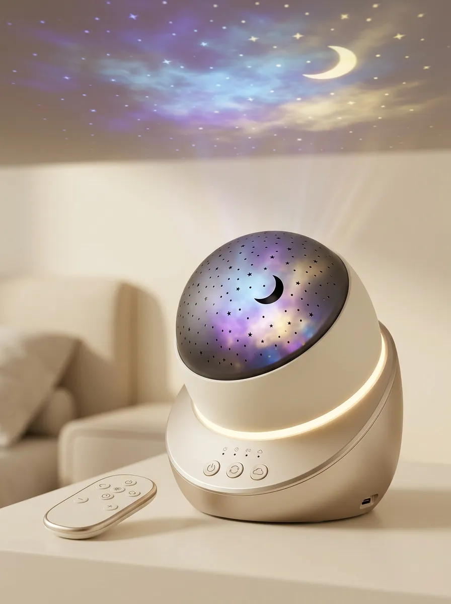 Galaxy Moon Star Projector Night Light