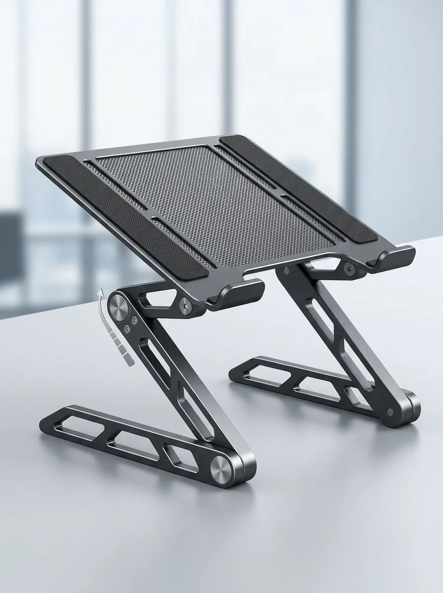 Streamlined Adjustable Laptop Stand