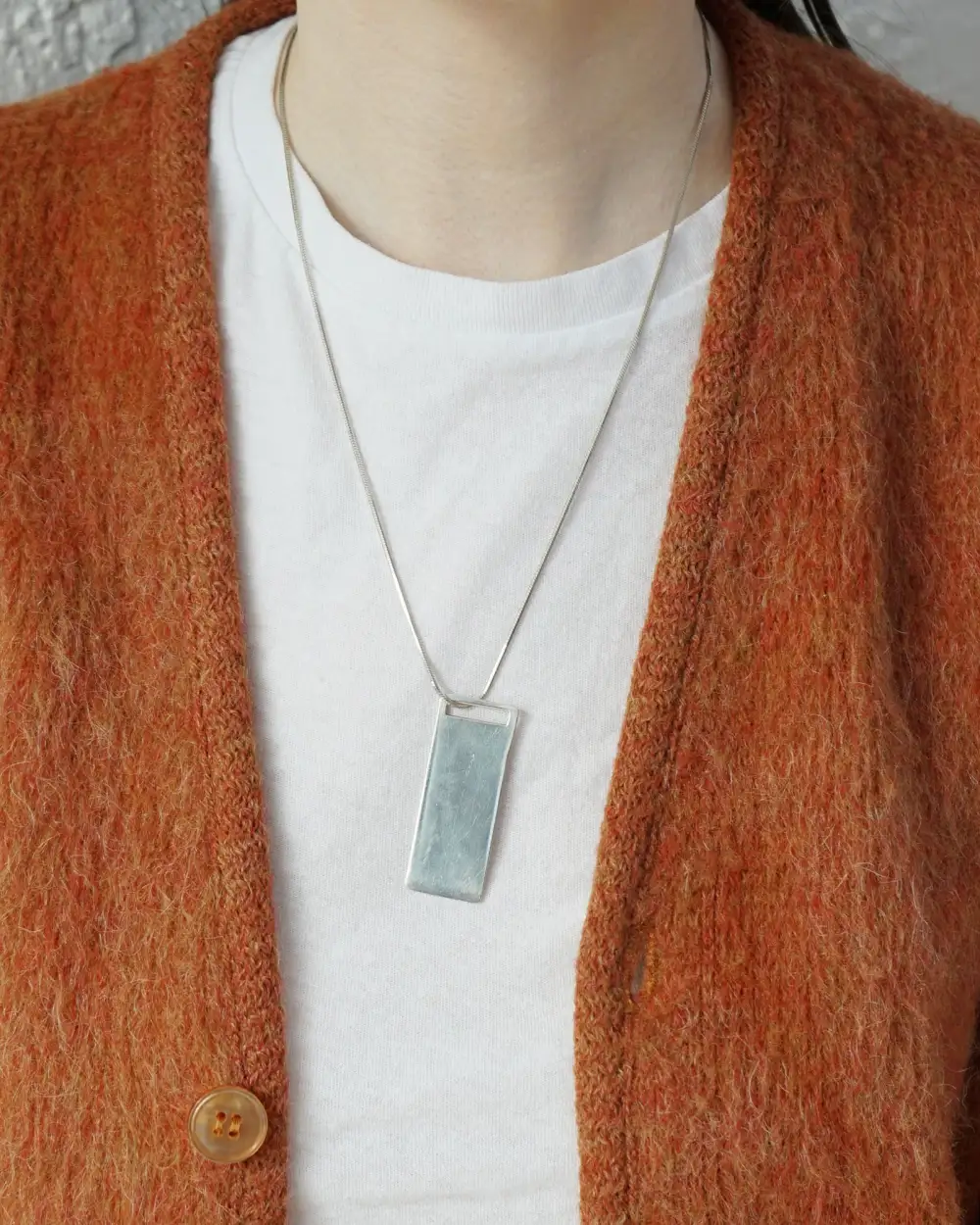 Chain Necklace with Tag Charm