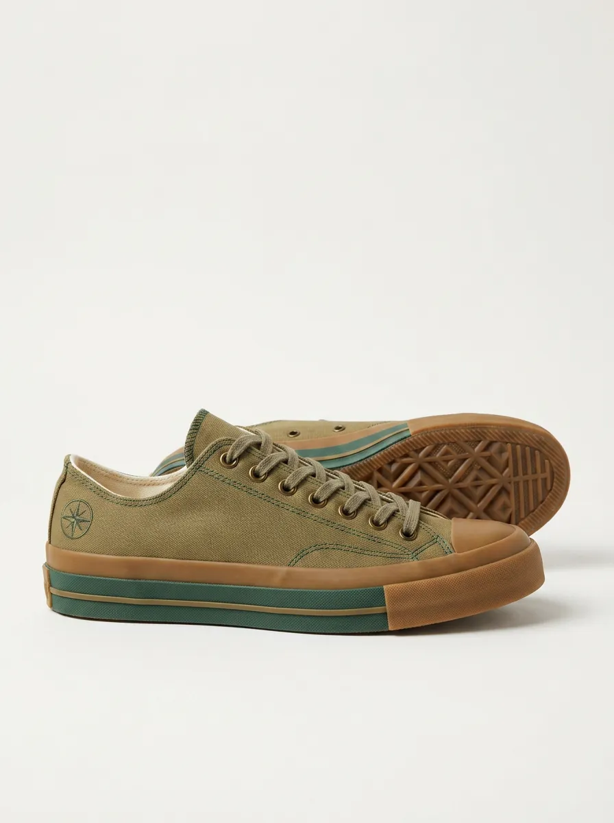 Modern Compass Women's Low-Top Canvas Shoes