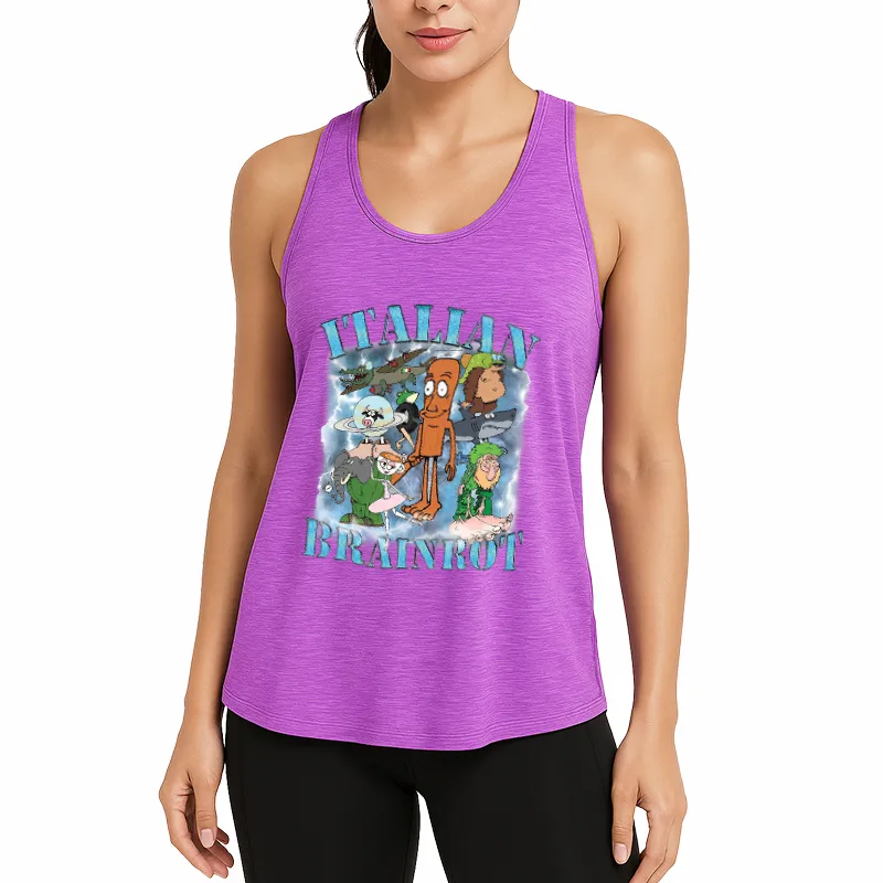 Brainrot Humor Athletic Tank