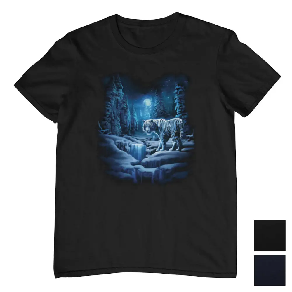 White Tiger Graphic Cotton T-Shirt