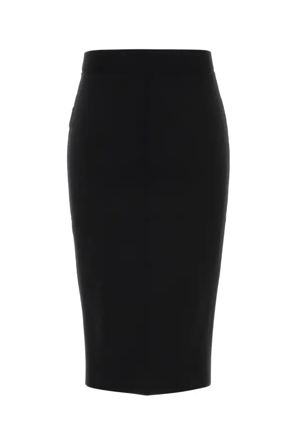 Viscose-Blend Viscose Stretch Skirt