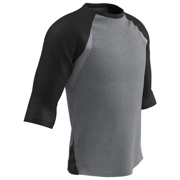Men's Three-Quarter-Sleeve Raglan Performance T-Shirt