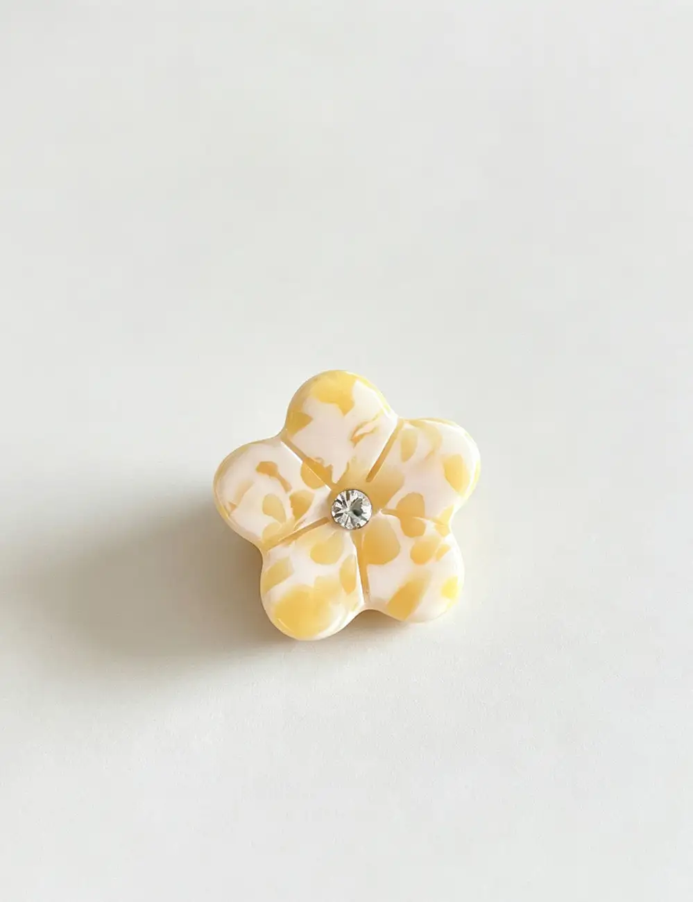 Rhinestone Flower Shape Mini Hair Hair Claw Clip
