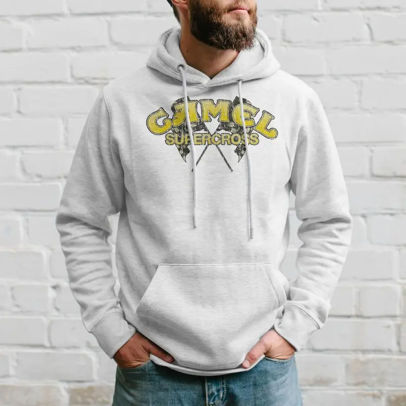 Vintage Sport Lover Supercross Retro Camel Basic Motor Hoodie