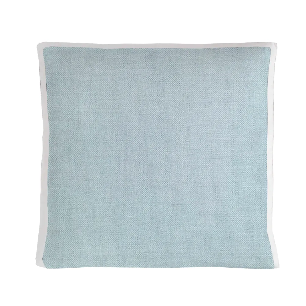 Refined Contrast-Gusset Box Pillow