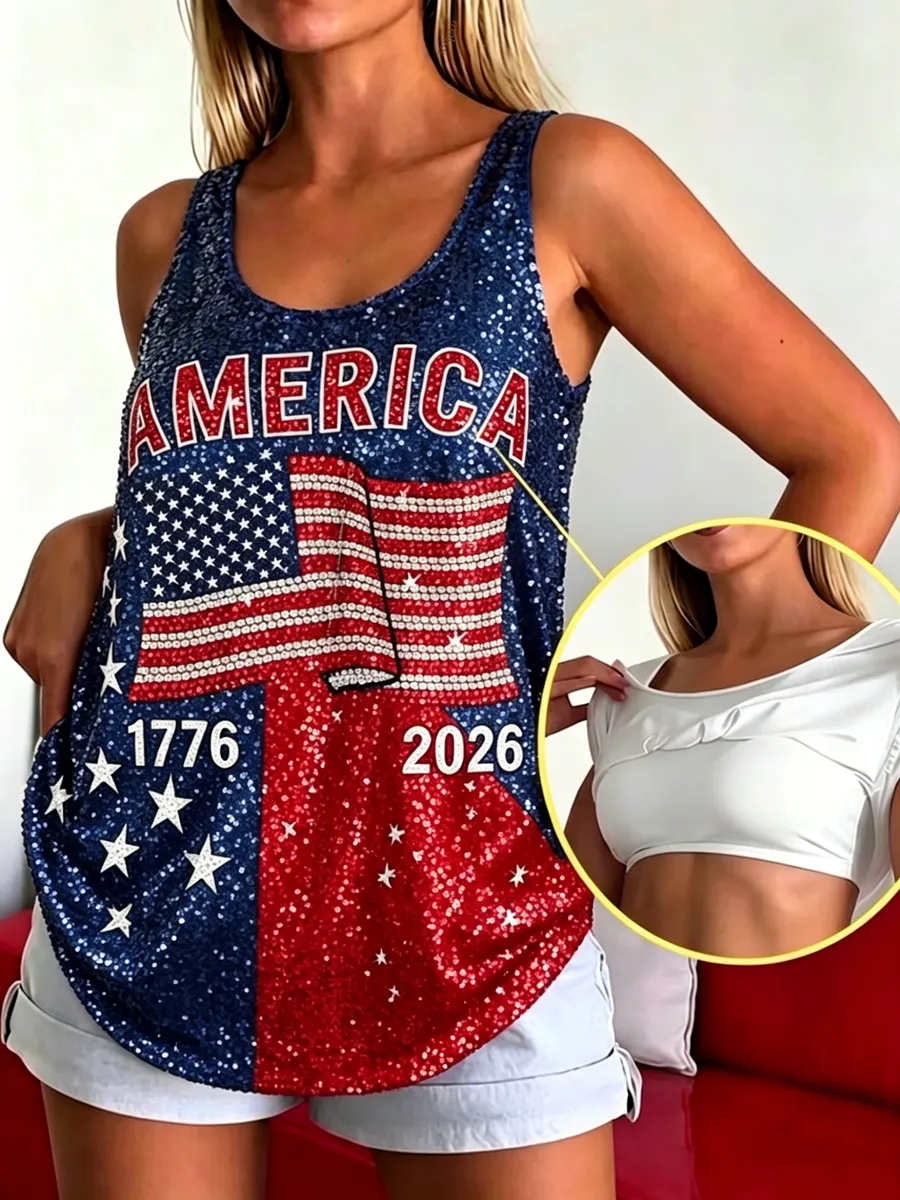 Women's 250th Anniversary Commemorative Printed Tank Top