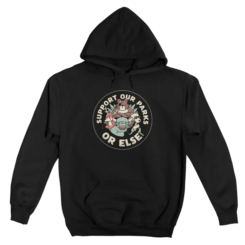 Men's Casual Fun Cartoon Letter Print Hooded Sweatshirt