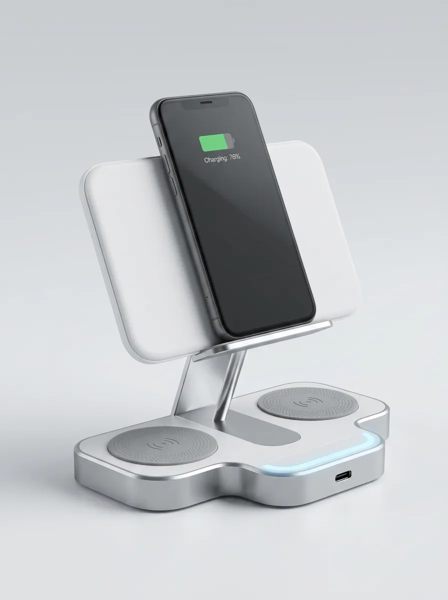 Tech Enthusiast 3-in-1 Wireless Fast Charging Station Dock