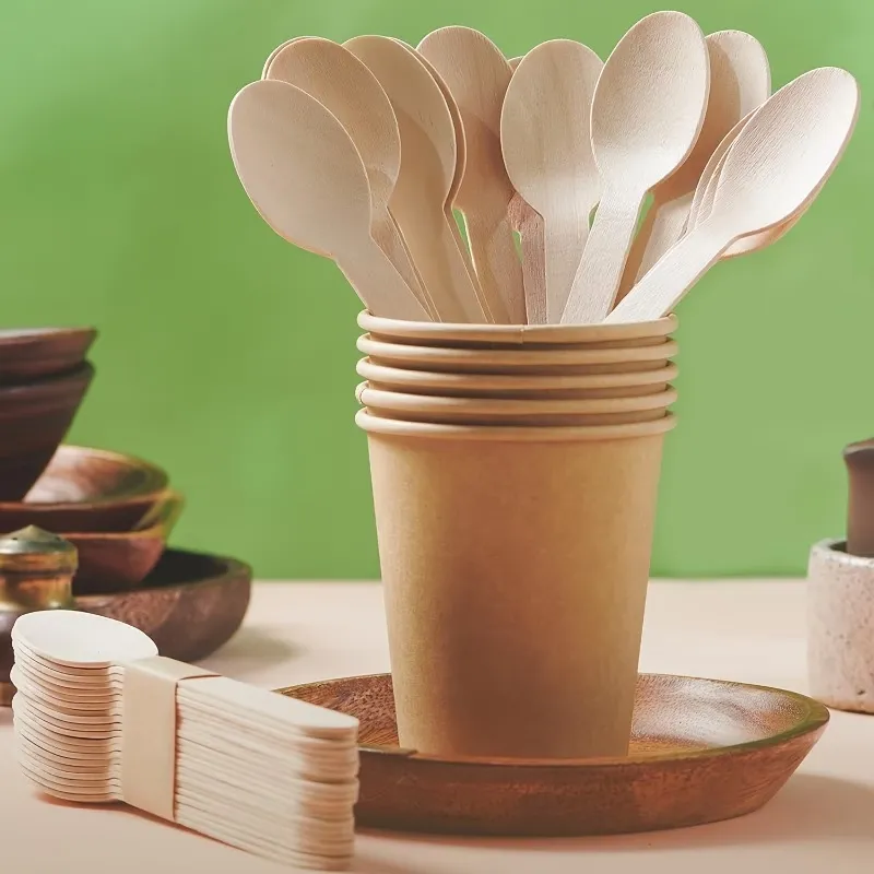 Eco Wooden Disposable Spoons