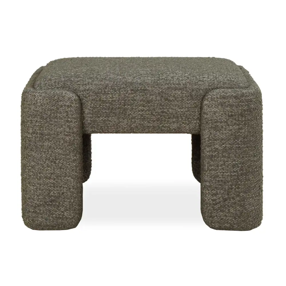 Sculptural Boucle Accent Bench