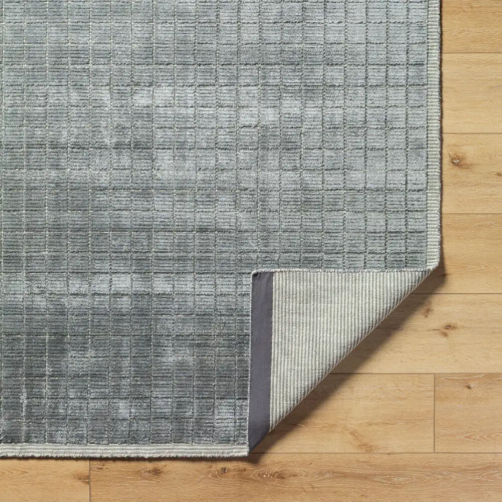 Hand-Loomed Square Pattern Carpet