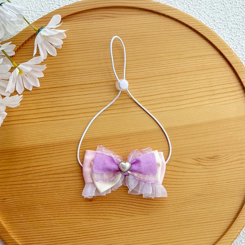 Lace Heart Pet Bow Collar
