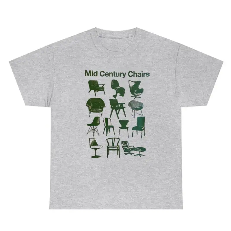 Mid-Century Graphic Cotton T-Shirt