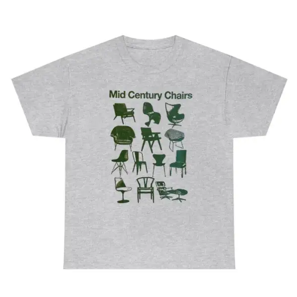 Mid-Century Graphic Cotton T-Shirt