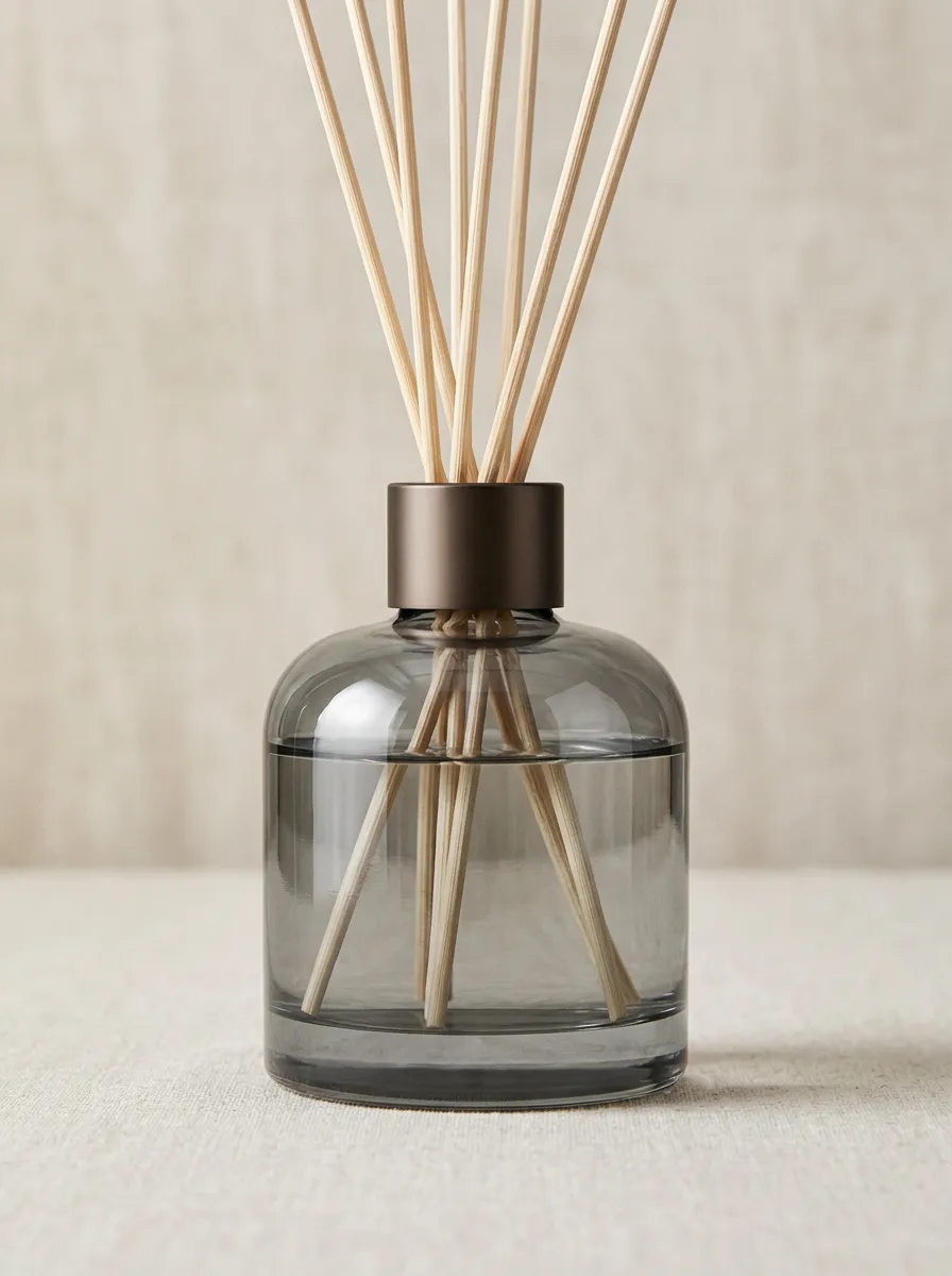 Home Fragrance Reed Diffuser Set Minimalist Glass Vessel