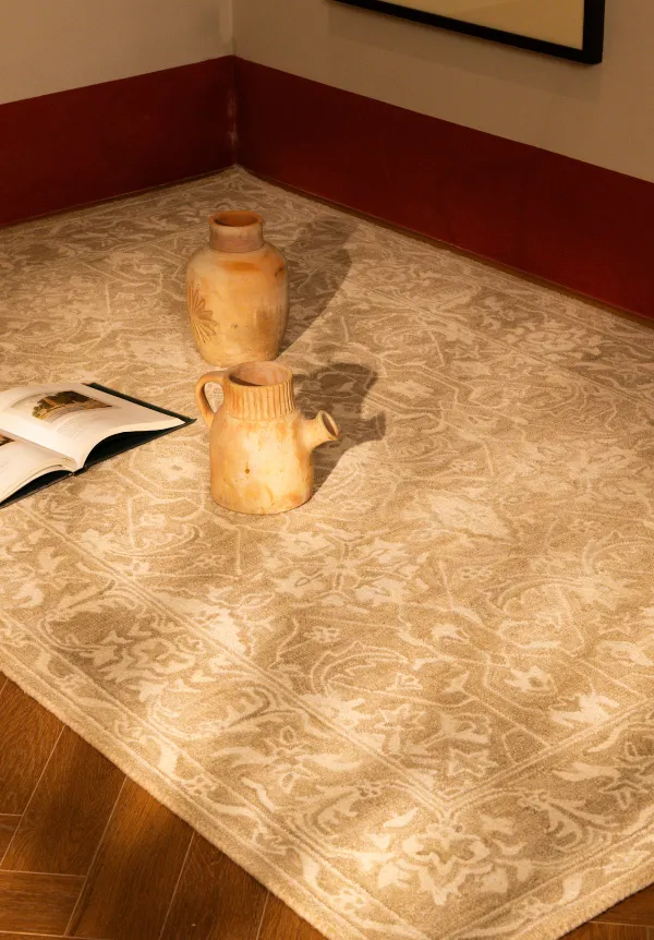 Hand Tufted Floral Persian Inspired Wool Runner Rug