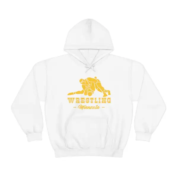 Clean Lettering Wrestling Graphic Pullover Hoodie