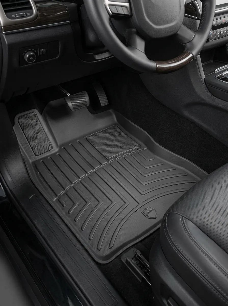 All-Weather Rubber-Texture Car Floor Mat