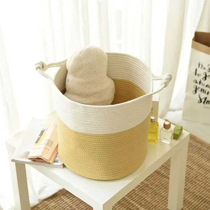 Practical Cotton  Laundry Basket