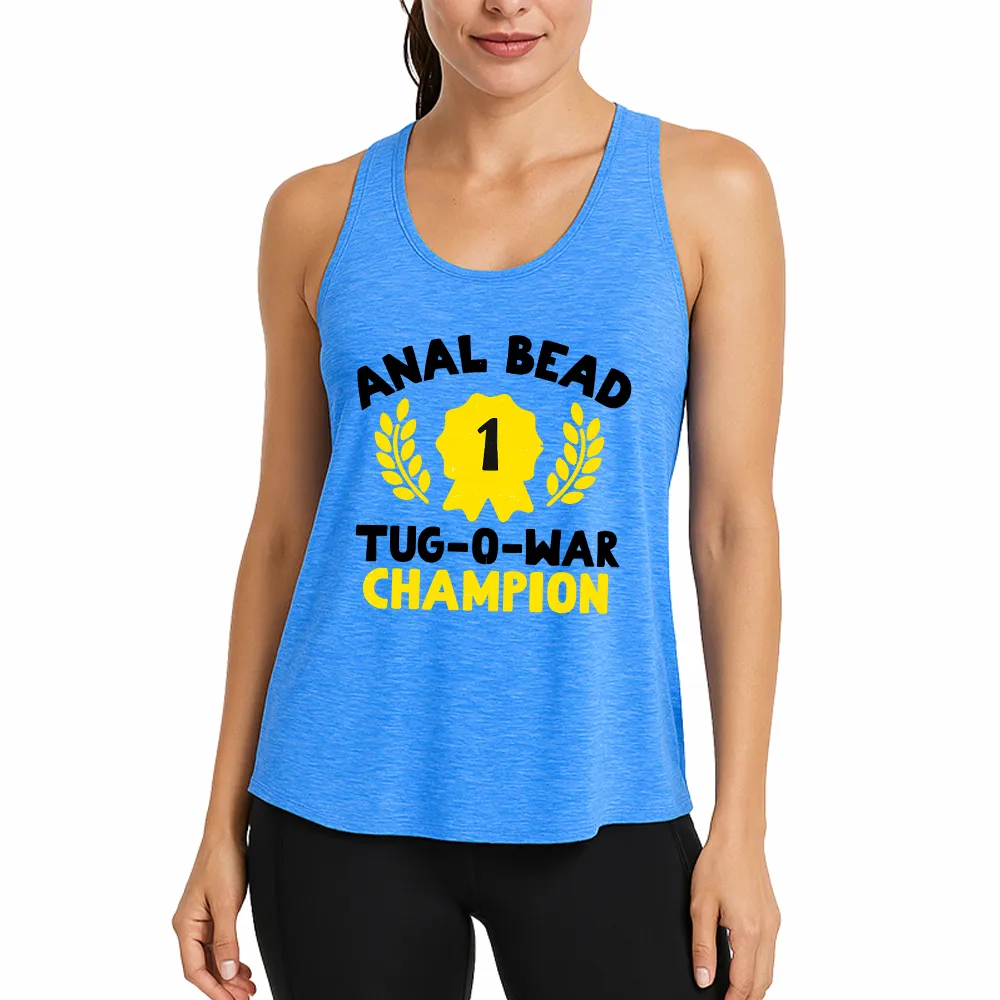 Bead Tug O War Champion Funny Athletic Tank