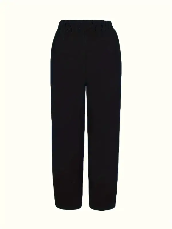 Elastic Waist Pants with Pockets