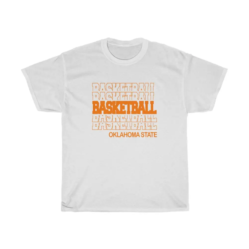 Basketball Oklahoma State in Modern Stacked Lettering